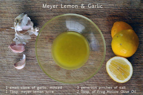 meyer lemon and garlic salad dressing recipe