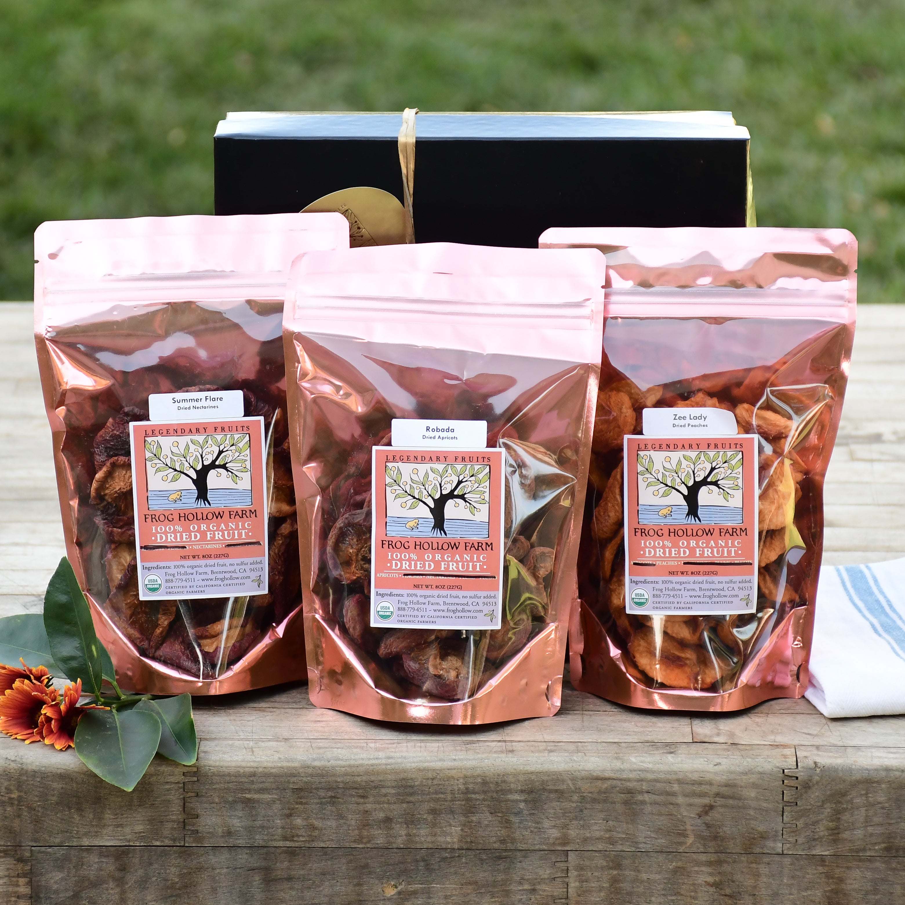 Frog Hollow Farm Dried Fruit in packaging